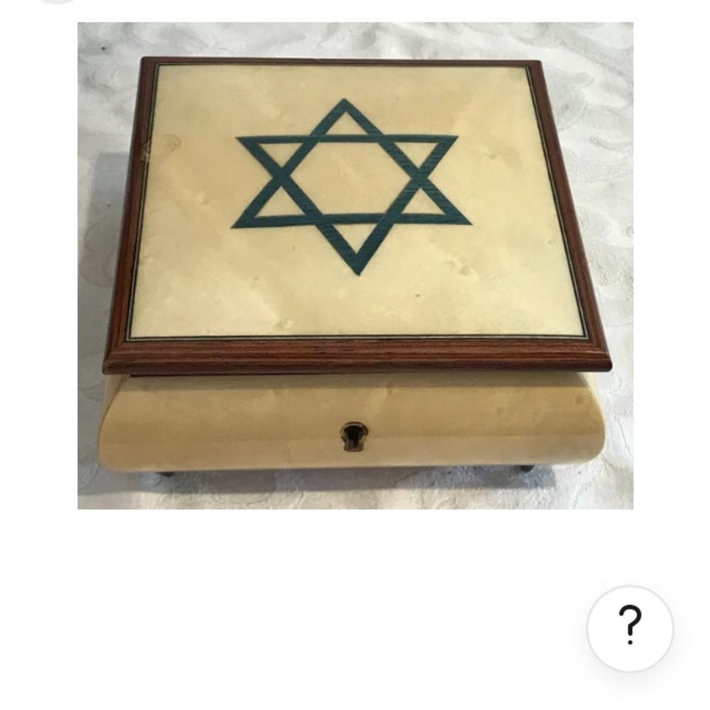 Reuge Music "Star Of David" Musical Jewelry Box Playing- "Hava Nagila "